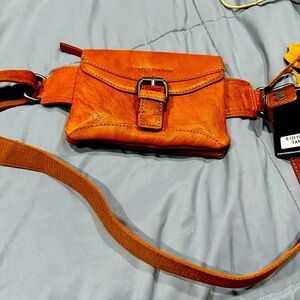 Exquisite genuine leather belt bag